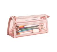 Genérico Clear Pencil Pouch, Large Capacity Zipper Portable Stationery Bag