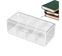 Genérico Clear Playing Card Box | Trading Card Container | Card Deck Storage Box Holder For Business, Game, and Bank Cards, Transparent Organizer For Card Decks and Collectibles