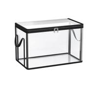 Genérico Clear Stackable Book Storage Containers - PVC 38x24x32cm Large | Storage Bin Organizer, Clothing Toy Book Holder, Closet Storages Box, Dustproof Organizer | Home Organization