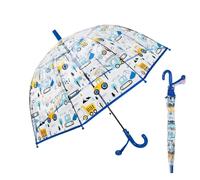 Genérico Clear Umbrella - Windproof Funny Anti Pinch Round Tip | Small Dome Umbrella For Kids, Boys Girls Beach Travel Camping Walking Commuting Rainy Daily Play