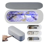 Genérico Clearzy Ultrasonic Glasses Cleaner, Rotateepic Ultrasonic Cleaner for Jewelry and Eyeglasses, Dual Cleaning Modes, Home Use Portable Design for Eyewear Watch Strap Dentures (1 Pc)