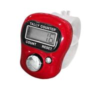 Genérico Clicker Counter - Handheld Electronic Ticker, Finger Ring Counter for Goods, Small Portable Counters with Quick Tracking Accuracy, Sports Tool, Event Counters for Workouts and School