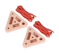 Genérico Climbing Hangboard | Triangular Wooden Fitness Equipment with Multi-Depth Pockets - Doorway Hangboard,for Home Playroom Garage Basement Apartment Gym Dorm Studio