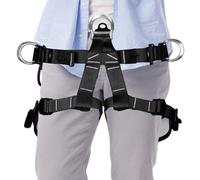 Genérico Climbing Harness - Adjustable Safety Belt, Half Body Equipment, Strong Load Bearing, Waist Protection Straps, Caving Rock Climbing, Rappelling Support Belt Mountaineering Gear