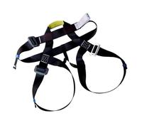 Genérico Climbing Harness Men, Rappelling Harness, Mountaineering Belt, Adjustable Waist Strap, Comfortable Half Body Support, Ideal for Outdoor Training, Orange Black Color, 1 Piece