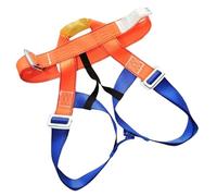 Genérico Climbing Harness Men, Rappelling Harness, Mountaineering Belt, Adjustable Waist Strap, Comfortable Half Body Support, Ideal for Outdoor Training, Orange Black Color, 1 Piece