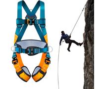 Genérico Climbing Harness - Safety Harness | Climbing Equipment | Half Body Safety Belt Adjustable Outdoor Mountain Climbings Belt for Rock Tree Fire Rescue Rappelling Multipurpose Harnesses