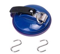 Genérico Clip, Clip Suction Cup Hanger, Multifunction Heavy Duty Vacuum Wreath Cup Hook, No Drilling Required,Strong Suction,Suitable For Kitchens, Bathrooms, Toilets,And Cars (Deep blue,1pcs)