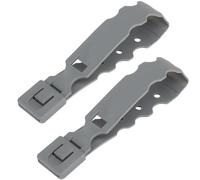 Genérico Clip de Fijación MOLLE Táctico Correa Nylon Conector, Adaptador de Bloqueo de Cinturón Hebilla para Cosplay Deporte Campo(Gray,2.5x0.7x26cm(Medium)