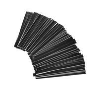 Genérico Clip de Sellado para Bolsas de Alimentos 14 Cm, Pack de 100 Unidades, Color Negro, Tiras de Sellado para Café, Té y Pan Horneado, Clips Prácticos para Mantener Frescura en Cocina