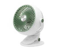 Genérico Clip Fan, Portable USB Rechargeable Desk Fan with 5 Speeds and Adjustable Tilt, Quiet Cooling Gadget for Bedroom, Tent, Camping, Travel, Work Place, and Bedside Use