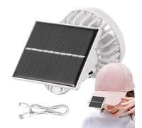 Genérico Clip Fan, Solar Clip Blower, Multiple Speed Settings, 2.75x3.42 inches Rechargeable Ventilating Device, Handheld Cooling Ventilator for Travel, Desk, and Table Use