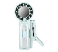 Genérico Clip on Fan | Portable Adjustable LED Display | Handheld Small Fan with Clip | for Home Car Stroller Desk Shirt Belt Summer Outdoor Camping Beach Travel Sports