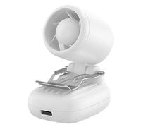 Genérico Clip On Hat Fan - 3-Speed Rechargeable Hands Free Wind Blower | Portable Fan for Travel, Summer, Beach, Camping, Vacation, Outdoor Activities, Hiking, Sports, Shirt, Daily Use