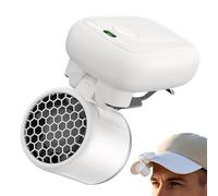 Genérico Clip on Hat Fan - 3-Speed Rechargeable Hands Free Wind Blower, Portable Mini Fan for Travel, Summer Outdoor Activities, Beach, Camping, Hiking, Vacation, Shirt Attachment for Cooling Comfort
