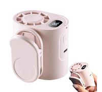 Generico Clip On Portable Fan | 5 Speed LED Display 360° Rotatable Neck Hanging Cooling Mini Personal Fan 1800mAh Type C Rechargeable Hands Free Travel Outdoor Car Desk Sports Festival Hiking Use