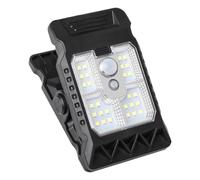 Genérico Clip On Solar Light - Solar Motion Sensor Light Outdoor | Clip On Wall Lamp IP65 Waterproof | 3 Mode ABS Solars Garden Lights With Wide Angle LED Security Lighting For Camping Use