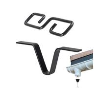 Genérico Clip Para Cadena De Lluvia De Canalón | Gancho Metálico Tipo V,Accesorios Desviadores de Agua para Cadena de Lluvia,para Terraza, Patio Trasero, Porche, Balcón, Cubierta, Tejado,