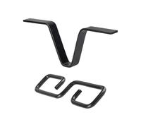 Genérico Clip para Cadena de Lluvia | Soporte Metálico Tipo V | Gancho para Bajante de Canalón - para Terraza, Patio Trasero, Porche, Balcón, Cubierta, Tejado,