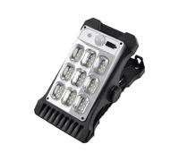 Generico Clip para exteriores - 3 modos Sensor Abrazadera Linterna Seguridad LED Luz de clip Sensor de movimiento Cercado Puente Garaje Cobertizo Impermeable IPX4 Iluminación de movimiento Cort