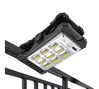 Generico Clip para exteriores - 3 modos Sensor Abrazadera Linterna Seguridad LED Luz de clip Sensor de movimiento Cercado Puente Garaje Cobertizo Impermeable IPX4 Iluminación de movimiento Cort