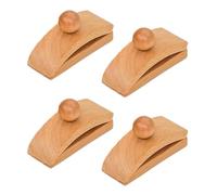 Genérico Clips De Pared De Madera - Colgadores De Alfombras Y Mantas | Soportes Autoadhesivos Con Tornillos Para Tapices, Quilts Y Tapis (Marfil)