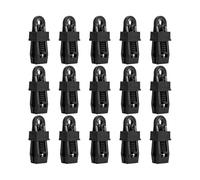 Genérico Clips para Lonas - 15 Piezas Abrazadera De Camping Resistente Y Fija Multiusos - Clips para Toldos Y De Piscina Exterior,Uso Exterior Coche Lonas Piscina Lienzo Toldo Solar Y Sombrilla