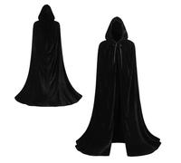 Genérico Cloak Hood, Medieval Cape, Vampire Raven Costume, Gothic Role Play Accessory, Sturdy Materials, Cosplay Theater Garment, Outdoor Stage Wear, Festival Outfit for Adults, 151cm