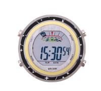 Genérico Clock For Motorcycle, Stainless Steel Small Electronic Watch Waterproof | Digital Clocks For Motorcycles with Glowing Display, Easy Installation, Water Backpack Fõr Hiking