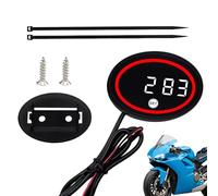 Genérico Clock Motorcycle - LED Display Small, Professional Motorbike Voltage Temperature System for Women and Teens, Cycling Solution for Enthusiasts and Commuting, Versatile Urban Road