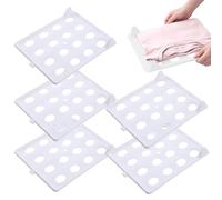 Genérico Closet Dividers - Stackable Shelf Organizer Boards, Space Saving Wardrobe Storage Separators | Adjustable Partition Panels For Bedroom Closet Laundry Dorm Garage RV Shelves