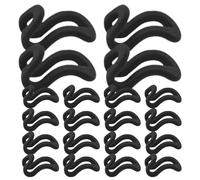 Genérico Closet Hooks - 20 Pack Flocking Connectors, Space-Saving Triangle Clips, Extender Hooks | Effortless Organization Clothes Organizer For Wardrobe Closet Home Bedroom Storage Efficient