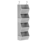 Genérico Closet Organizer-4 Tier Foldable Shelf,Space Saving Wardrobe Unit,Heavy Duty Fabric Bin,Vertical Hanging System,Reinforced Base Support,Linen Storage Solution | for Apartments