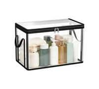 Genérico Closet Storage Bins - PVC, Clear Waterproof Handle Lid Large Capacity Organizer Lightweight | Moving Bag Book Container For Bedroom, Office, Dorm, Camping, Travel, School