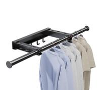 Genérico Clothes Drying Rack - Laundry Drying Rack Wall Mounted Retractable | Heavy Duty Stand | Mounted Clothesline Towel For Room Door Closet Wall Outdoor Balcony Garment