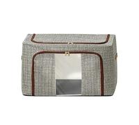 Genérico Clothes Storage Bins - Foldable Blanket Organizer With Zipper Lid Large Clothes Storage Box For Wardrobe Bed Sheets Pillows Toys Quilts Jeans Closet Bedroom Dorm