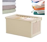 Genérico Clothes Storage Bins, Folding Organizer Box, Heavy Duty Design Multifunctional Closet Organizers, Portable Storage Containers for Blankets, Comforters, Bed Sheets, Easy to Use