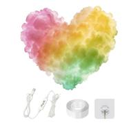 Genérico Cloud Light - Music Rhythm USB Lamp with Sound Reactive Mode, Ambient Mood Lighting for Bedroom Nursery Living Room Home Office Party Bar Teen Christmas, Soft Acrylic Design