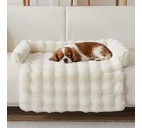 Genérico Cloud Pet Sofa Bed, 2026 Upgraded Orthopedic Plush Bed, Furniture Protector, Ultimate Comfort Warm Couch Cover, Non-Slip Washable Fluffy Mat for Small Medium Dogs & Cats (Off-White)