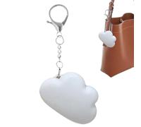 Genérico Cloud Shape Keychain - Automatic Sensor Light for Handbag | ABS with Rechargeable LED, Touch Bag Lamp, Portable Accessory for Home Winter Bedside Desktop Tabletop Toilet School Nursery