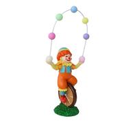 Genérico Clown Statue Figurine - Funny Resin Sculpture for Carnival | Unicycle Design with Bright Colors, Decorative Crafts Toy, Festival Birthday Living Room Mantle Accent, Party Home Display Piece