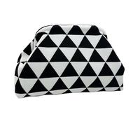 Genérico Clutch Purse - Woven Easy Access Lock Closure | Crochet Clutch Purse Dumpling Bag | Women's Color-Block Summer Bag, Casual Beach Evening Wedding Tote, for Commuting Music Festival, 30x9x20cm