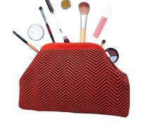 Genérico Clutch Purse - Woven Easy Access Lock Closure | Crochet Clutch Purse Dumpling Bag | Women's Color-Block Summer Bag, Casual Beach Evening Wedding Tote, for Commuting Music Festival, 30x9x20cm