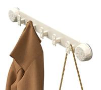 Generico Coat Rack Wall Mounted, Rotating Suction Cup Hanger, Towel Hook Organizer, Hat Organizer with Hooks, Bathroom Coat Rack, Kitchen Wall Hook, Bedroom Coat Hanger, Multi-Purpose Wall Hooks,
