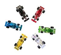 Generico Coche deportivo de aleación de carreras, Mini Juguete de carreras de tema,6PCS Coche de simulación de coche de carreras hacia adelante pequeño coche de simulación de coche de carreras