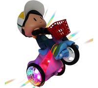 Genérico coche infantil | Juguete de moto acción giratoria, luces atractivas rotación de 360° juego musical para casa, viaje, niña, niño, juego en casa y escuela