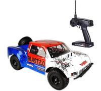 Genérico Coche RC Nitro de Dos velocidades para Adultos 1/10 20,9 Pulgadas Camioneta con Motor de Gasolina y Control Remoto 70 km/h 2,4G 18CXP Motor Nitro Vehículo de Rally de Recorrido Corto,Blanca