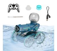 Genérico Coche Teledirigido - Barcos y Vehículos RC para Exteriores | Control Remoto con Velocidad Ajustable, Luces LED y Lanzador de Agua para Playas, Derrapes, Jardín y Competencias en