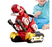 Generico Coche transformador para dinosaurios - Figura educativa en helicóptero 12x11x8 cm | Transformar la figura del camión para la casa, niños, niñas, cumpleaños, , salón, dormitorio