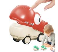 Genérico Coches Juguetes a Presión para Avanzar - en Forma de Dinosaurio y Anti-Caída, Coche de Carreras Animales para | Para Hogar Navidad Reuniones Familiares Al Aire Libre Preescolar